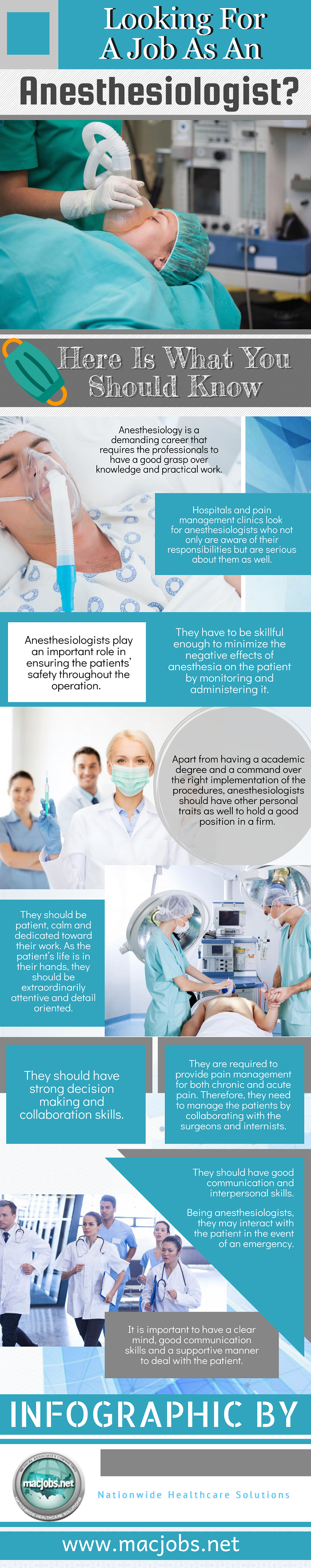 Looking for a job as an anesthesiologist?